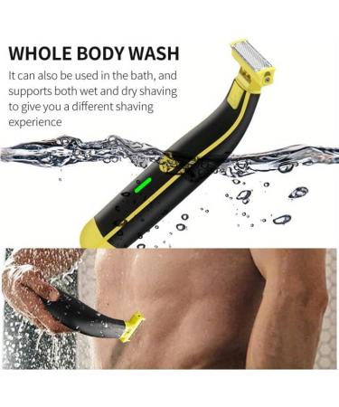 Buy Wet and Dry Electric Shaver for Men - 360 Face Hybrid Trimmer & Shaver with 4 Interchangeable Heads - Durable & Non-Slip | Perfect Gift - Model #8 - Buy Online on GoSupps.com