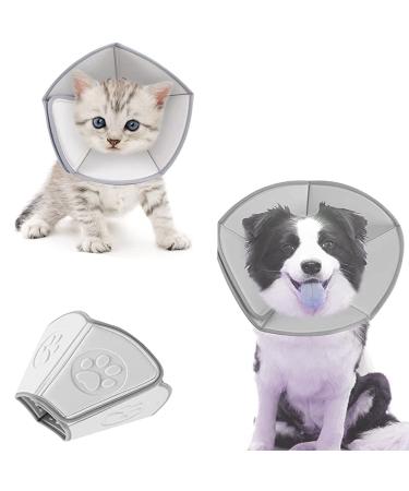 MEISIO Collar Soft Cotton Protective Cat Cone Dog Cone Adjustable Cat Cone Pet Recovery Collar Pet Cone Collar .After Surgery Recovery to Prevent from Biting Scratching (M) 66*33cm