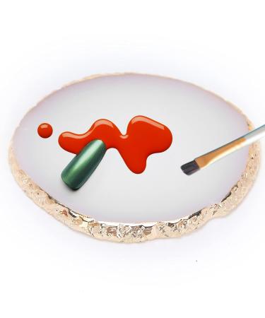 Portable Nail Palette - White Nail Polish Pigment Mixing Plate for Nail Salon | Ideal for DIY Manicures & Professional Use - Buy Online on GoSupps.com