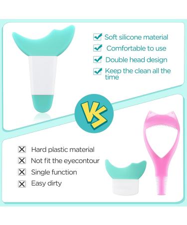 Greoer 2 Pieces Mascara Eyelash Shield Applicator Guard Tool Multi-function Eye Makeup Auxiliary Guard Tool Pads Reusable Silicone Eyelash Eyeshadow Auxiliary Applicator Tool for Makeup(Green) - Buy Online on GoSupps.com