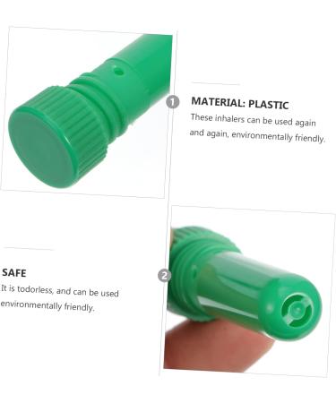 Doitool 30pcs Nasal Tube Mint Essential Oil Blank Inhaler Container - Refillable Nasal Inhalers for Nose - Buy Online on GoSupps.com