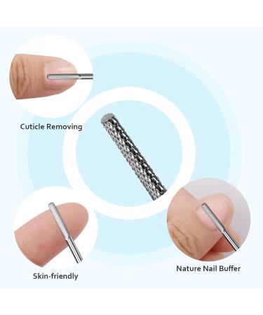 CGBE Nail Miller Attachments - 3/32 Wolfram Carbide Nail Drill Bits for Manicure & Pedicure Long-Barrel Skin Remover Medium Grain Buffers - Buy Online on GoSupps.com