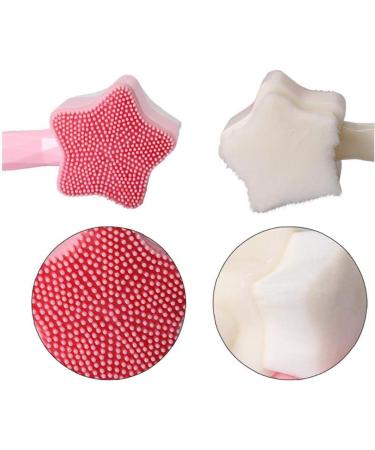 1pc Star Type Silicone Double-sided Multi-purpose Cleansing Brush Maleually Clean Pores Face Brush Facial Cleansing Brushes for Deep Cleansing Gentle Exfoliating Removing Blackhead and Massaging Wash - Buy Online on GoSupps.com