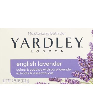 Yardley London English Lavender Moisturizing Bar with Essential Oils - 4.25 oz (Pack of 8) | Shop Internationally & Enjoy Soothing Hydration - Buy Online on GoSupps.com