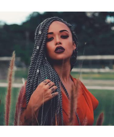 210 Pieces Hair Cuffs and Braid Rings Adjustable Metal Cuffs Aluminum Dreadlocks Beads Hair Braid Rings Metal Hair Jewelry Coil Metal Hair Charms Hair Braiding Beads for Braiding Hair - Buy Online on GoSupps.com