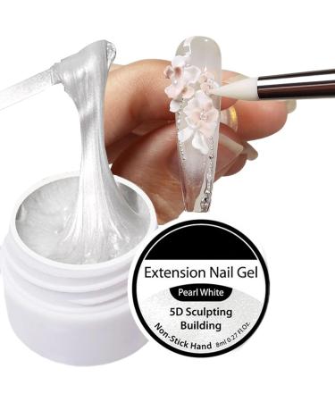 Long-lasting 3D nail gel 8ml | 3D builder and modeling gel for girls who love crafts home salon everyday use weddings dates Christmas - Buy Online on GoSupps.com