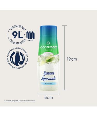 SodaStream Lemonade Concentrate for Sparkling Water and Soda Machine | Prepare Up to 9 Litres of Lemonade in Seconds 440ml (Pack of 6) - Buy Online on GoSupps.com