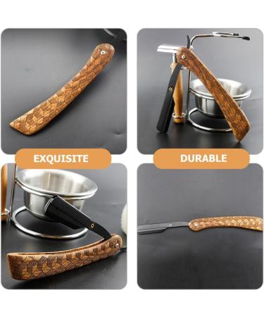 Doitool Professional Portable Razor | Rustproof Steel & Wooden Handle - Ideal for Men s Shaving & Hairdressing - Buy Online on GoSupps.com