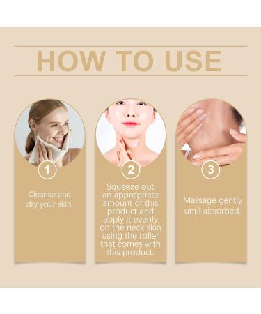 IKDAY AH8 Neck Firming Cream with Roller Tighten and lift Neck & Chest Cream for Sagging Skin Anti-Aging Neck Cream Smooth Wrinkles & Fine Lines Deep Hydration for All Skin Types (Men & Women) - Buy Online on GoSupps.com