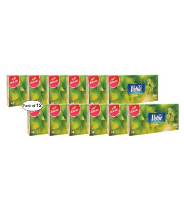 Veltie Aroma Pocket Tissues- Fresh Mint (10 In 1 Pack) (Pack of 12)