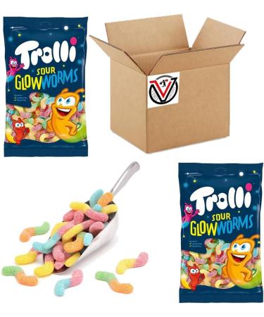 Trolli All Flavour (Sour Glow Worms) by VIMIX - 05 Bags - Buy Online on GoSupps.com