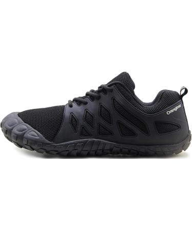 Oranginer Men's Barefoot Shoes - Big Toe Box - Minimalist Cross Training Shoes, Men's Size 11, 3-black - Buy Online on GoSupps.com