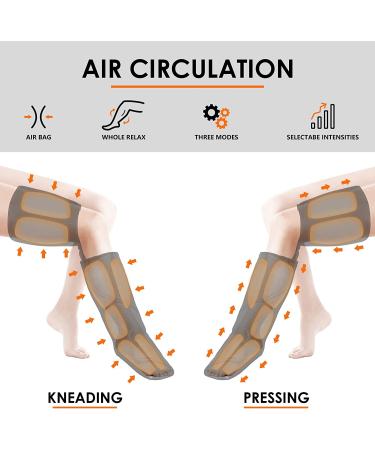 CINCOM Leg Massager with Heat for Circulation - 3 Modes, 3 Intensities, 2 Heating Levels - Pain Relief, Edema, RLS - Gift Choice - Buy Online on GoSupps.com
