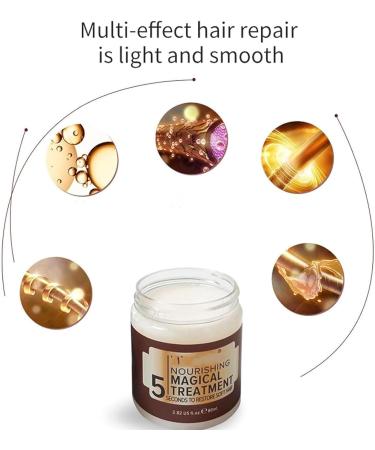 GMVVAC Vikada Deep Repair Smoothing Mask Collagen Hair Mask Nourishes 5 Magic Treatments Restores Smooth Hair in 5 Seconds Restores Smooth and Soft Hair - Buy Online on GoSupps.com