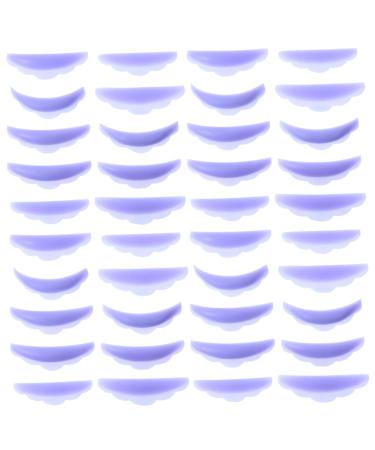 HONMEET 20 Pairs Eyelash Silicone Patch Lashes Shield Medium Eyelash Perm Gaskets Eyelash Curling Lash Lift and Kit Eyelash Lift Tool Lash Tool Eyelash Curler False Eyelash Patches Purple