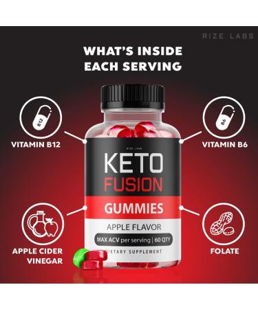 Keto Fusion ACV Gummies - Advanced Formula for Weight Loss - 60 Gummies - Buy Online on GoSupps.com