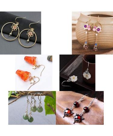 200 PCS 14K Gold Plated Hypoallergenic Earring Hooks for Jewelry Making with Earring Backs - Buy Online on GoSupps.com