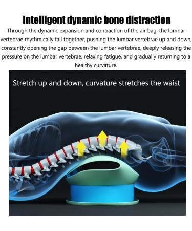 ThyxG Intelligent Lumbar Spine Traction - Electric Back Extensor with EMS Pulse Hot Compress & Vibration for Pain Relief - Buy Online on GoSupps.com