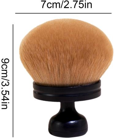Powder Brush for Pressed Powder | Blush Brush Powder Brushes - Nail Brush Face Brushes Makeup Setting Powder Brush with Mushroom Head for Setting Loose & Pressed Powder black - Buy Online on GoSupps.com