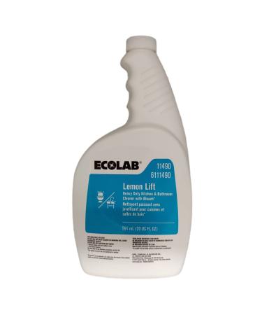 Ecolab Lemon Lift Heavy Duty Kitchen & Bathroom Cleaner with Bleach- 20 FL OZ