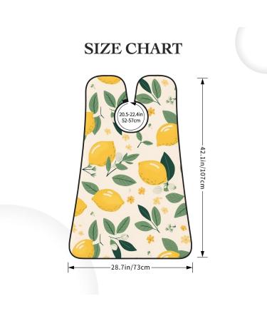 Yellow Lemon Shaving Bib - Waterproof Beard Apron | Perfect Gift for Dad | One Size Fits All - Buy Online on GoSupps.com