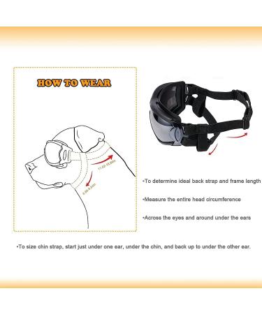 NVTED Dog Sunglasses | UV, Wind, Dust, and Fog Protection | Adjustable Strap | Medium/Large Dog Goggles (1 Pack) - Buy Online on GoSupps.com