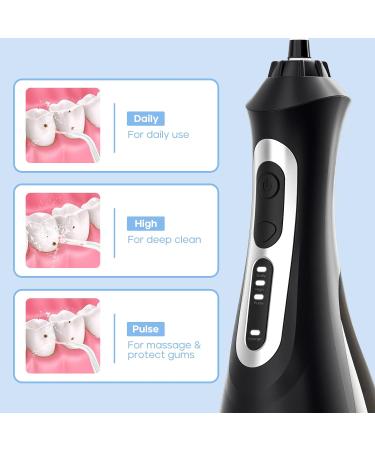 Seago Water Dental Flosser | Cordless Oral Irrigator 3 Modes 5 Jet Tips IPX7 Waterproof - Powerful Teeth Cleaner for Travel & Home Perfect for Braces - Buy Online on GoSupps.com