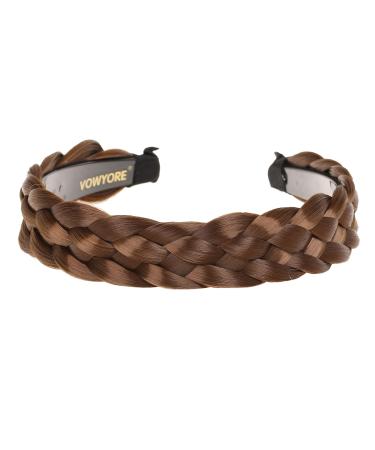 Vowyore Synthetic Hair Braided Headband - 5 Strands Plaited Hair Hoop D-Golor6T - Buy Online on GoSupps.com