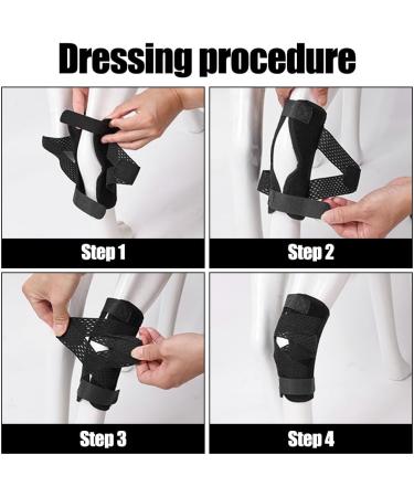 DONGKER Dog Leg Brace Adjustable Rear Leg Joint Compression Wrap with Metal Spring Bars for Dogs Sprain Pain Relief - Buy Online on GoSupps.com