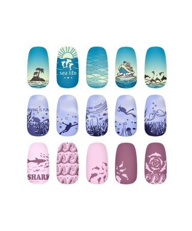 Buy KADS OC009 Nail Art Stamping Templates International Shipping Available | Perfect for Creative Nail Designs - Buy Online on GoSupps.com
