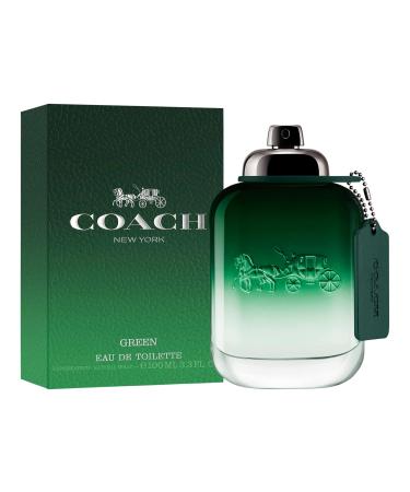 Coach Green Eau de Toilette - Long Lasting Fragrance with notes of Kiwi Rosemary Essence & Crystal Moss - Fruity & Green - 3.3 fl. oz. 3.3 Fl Oz - Buy Online on GoSupps.com