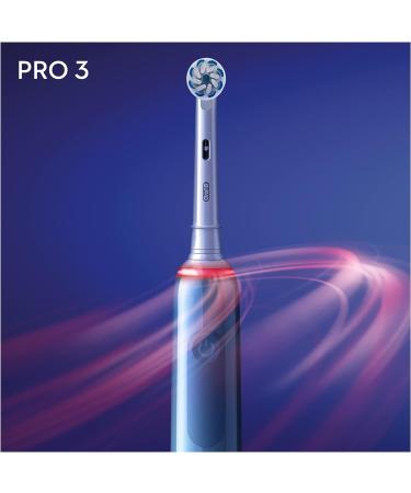 Oral-B Pro 3 3000 Sensitive Clean Electric Toothbrush - 3 Cleaning Modes & 360 Pressure Control for Optimal Dental Care - Buy Online on GoSupps.com
