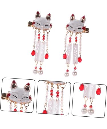 Mikinona 1 Pair Tassel Drop Barrette Alligator Hair Clips Chinese Hair Accessories Women Tassel Hair Clip Tassel Hairpin Tassel Animal Hair Clip Chinese Tassel Hair Clips Tassel Barrette - Buy Online on GoSupps.com