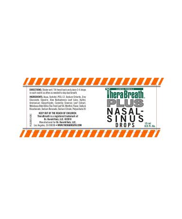 TheraBreath Plus Clinical Formula Nasal Sinus Drops - 0.5 oz  Pack of 3 for Relief - Buy Online on GoSupps.com