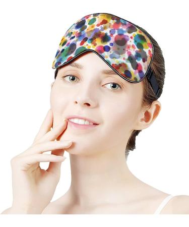 Watercolor Paints Sleep Mask for Women - Adjustable Eye Shades with Elastic Strap for Comfortable Sleep - Buy Online on GoSupps.com