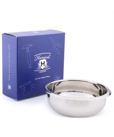 Haryali London Classic Stainless Steel Shaving Bowl by Haryali London