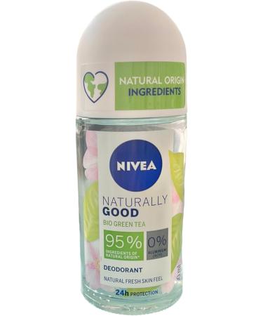  NIVEA Nivea Naturally Good Roll-On Deodorant - Organic Green Tea - Pack of 6 (6 x 50 ml) - Buy Online on GoSupps.com