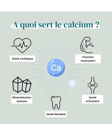 Calcium Vitamin D3 and K2 (MK7) | Bone Health and Immunity | Vegan | High Absorption | Essential Minerals for Bone Muscle and Teeth | Made in France | Up to 2 Months of Treatment | Argalys Essentials - Buy Online on GoSupps.com