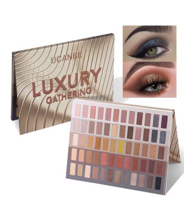 Ucanbe 60 Colors Eyeshadow Palette - Professional Shimmer & Matte Makeup Long-Lasting Pigment for Smoky & Naked Eyes - Buy Online on GoSupps.com