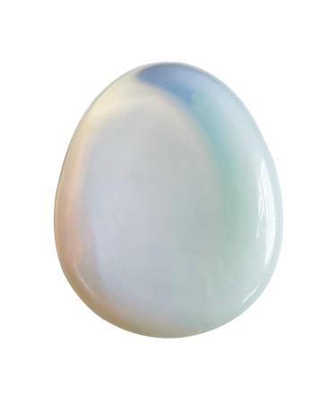 Manekieko Opalite Water Drop Chakra Thumb Worry Stone Stress Relax Healing Reiki Crystal Pocket Palm Stones