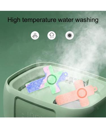 Hztyyier 4 PCS Baby Teether Set - Cross Design Silicone Chew Toys with Lanyard | Perfect Newborn Gift - International Shipping Available - Buy Online on GoSupps.com