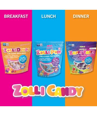 Zollipops Zaffi Taffy Clean Teeth Taffy Delicious Fruit Flavors 3.0 oz - Buy Online on GoSupps.com