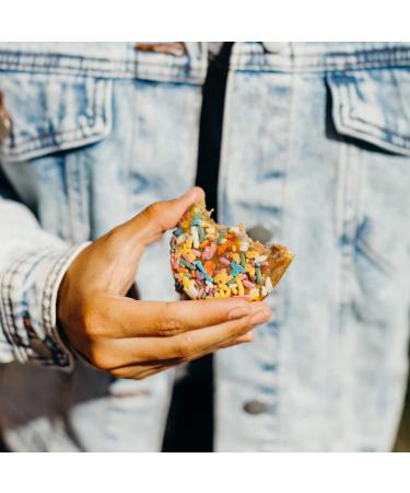 Rule Breaker Snacks Birthday Cake Blondie | Vegan Gluten-Free Nut-Free | Pack of 12 1.9 oz Bars | Top 11 Allergen-Free | Ideal for School & Office - Buy Online on GoSupps.com