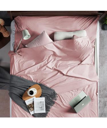 PINE&ZEBRA Sleeping Bag Liner Travel Camping Sheet, Lightweight Hotel Sheet Sleep Bag Sack, Compact and Portable Single/Double Adult Sleeping Bag, Pink 47"x 87"