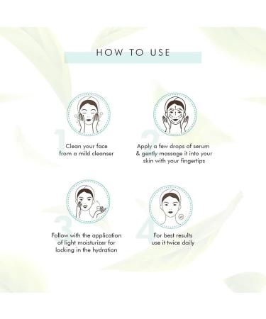 mCaffeine Naked Detox Green Tea Face Serum - Reveals Hydrated Glowing Skin with Vitamin C - Antioxidant Rich Quick Absorbing Water-Based - 40 ml - Buy Online on GoSupps.com