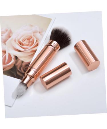 MAGICLULU Double-ended Makeup Brush Face Brush Blusher Brush Powder Applicator Loose Powder Brush Blush Brush Women Makeup Tool Travel Plaster Brush Plastic Rose Gold - Buy Online on GoSupps.com