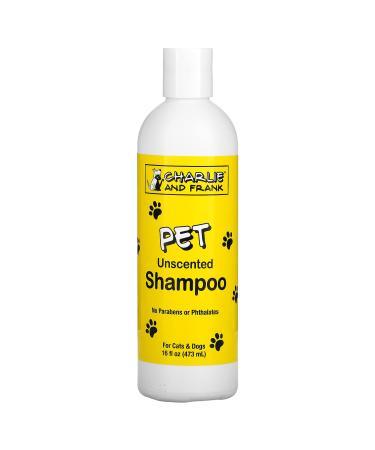 Charlie & Frank Pet Shampoo Unscented 16 fl oz (473 ml)