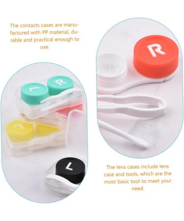 Homsfou 8-Pack Contact Lens Container & Solution | Practical Glasses Box & Lens Remover for Colored Contacts - Buy Online on GoSupps.com