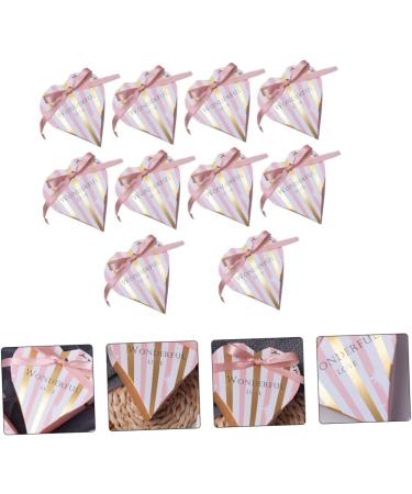 PRETYZOOM 10pcs Heart-shaped Wedding Candies Box Boxes Simple Candy Boxes Heart Shaped Sweets Boxes Love - Buy Online on GoSupps.com
