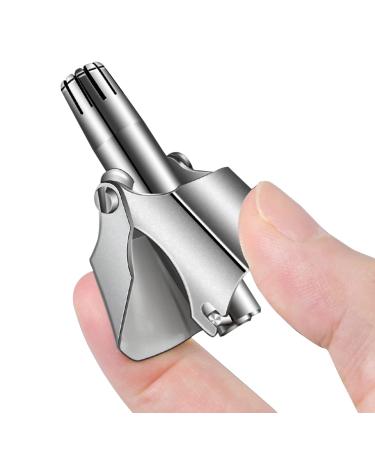 EKE Nose Hair Trimmer Manual Nose Hair Remover Without Batteries with 12 Double-Edged Blades Painless Waterproof Easy to Clean and Carry.